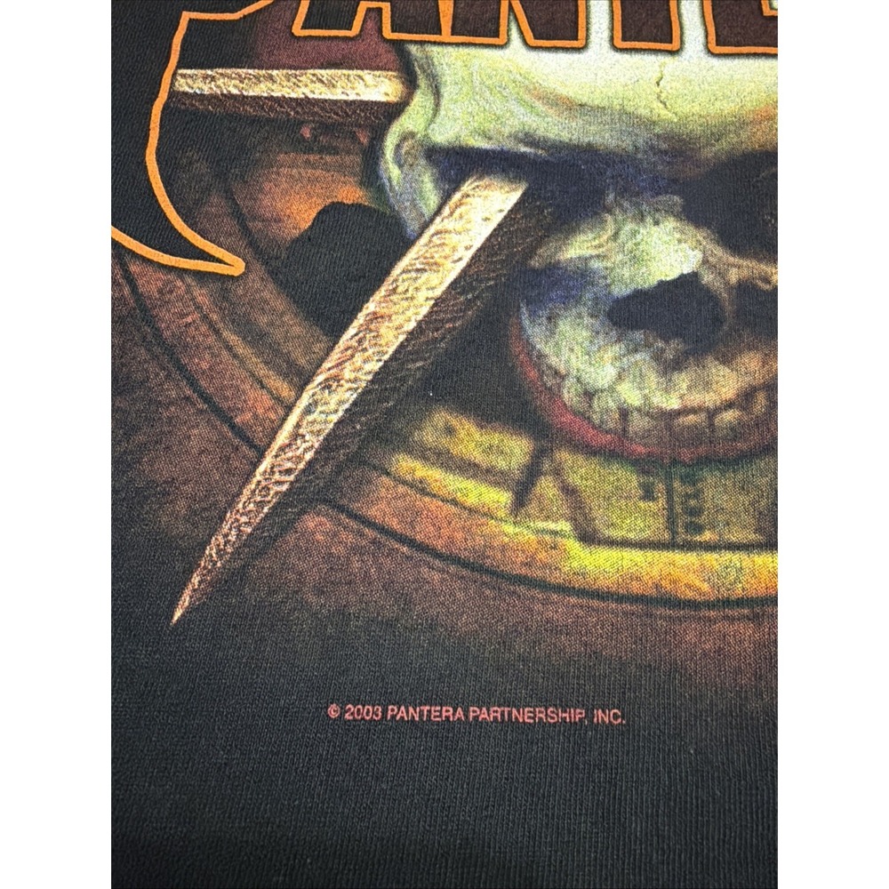 Vintage Pantera Cowboys From Hell Skull & Daggers T-Shirt Size XL - Picture 3 of 9